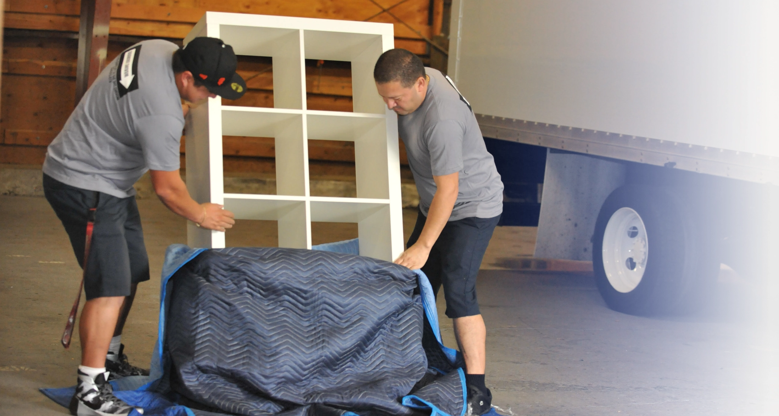 Professional moving team